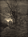thumbnail of Dante, Virgil and the she-wolf by Dore