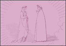 thumbnail of Dante and Beatrice by John Flaxman