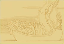 thumbnail of Angel and New Arrivals by Flaxman