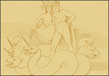 thumbnail of Chariot (Allegory of Church History) by Flaxman