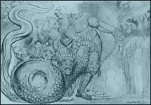 thumbnail of Chariot (Allegory of Church History) by Blake